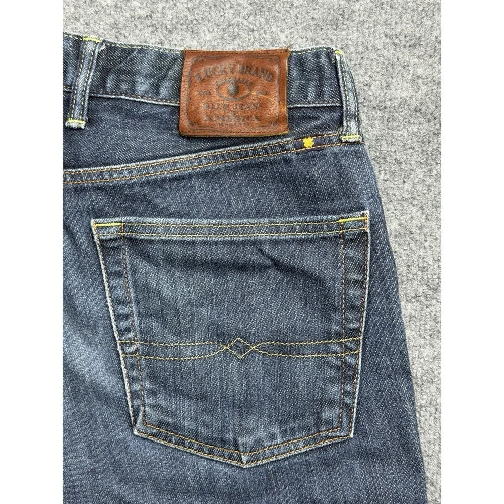 Lucky Brand Jeans Mens 30x32 Blue 361 Vintage Straight Leg Denim Dark Wash